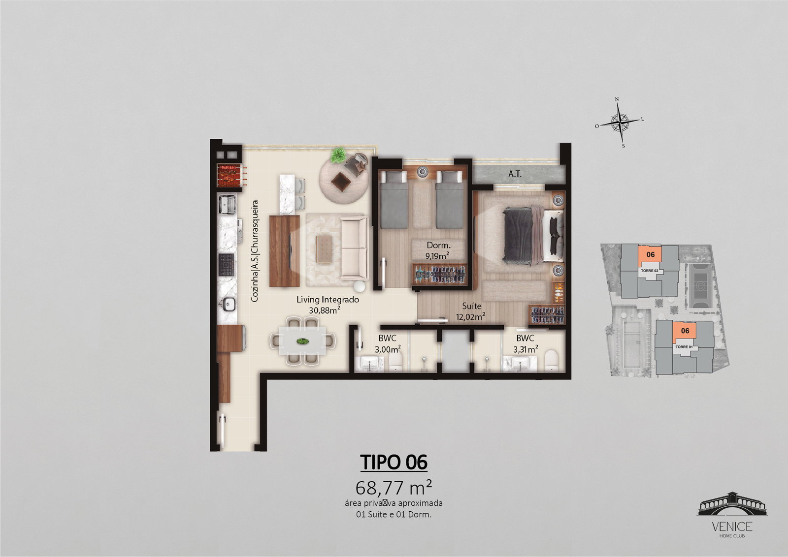 Planta 3 de Venice Home Beach