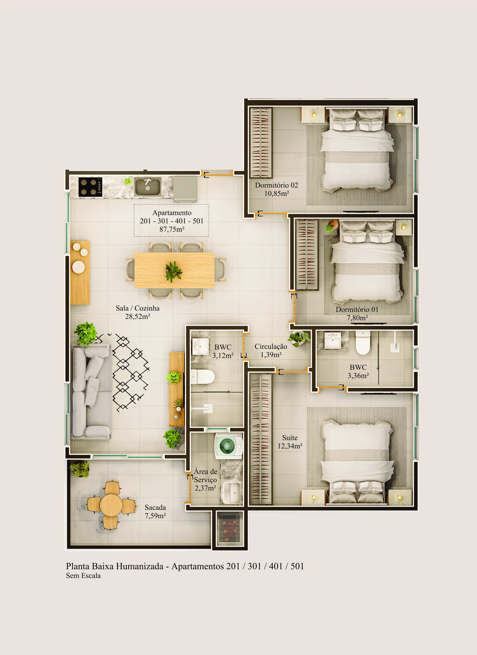 Planta 7 de Central Residence