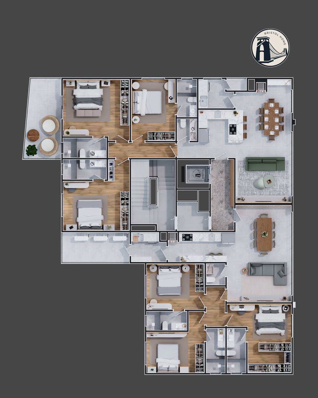 Planta 4 de Bristol Home