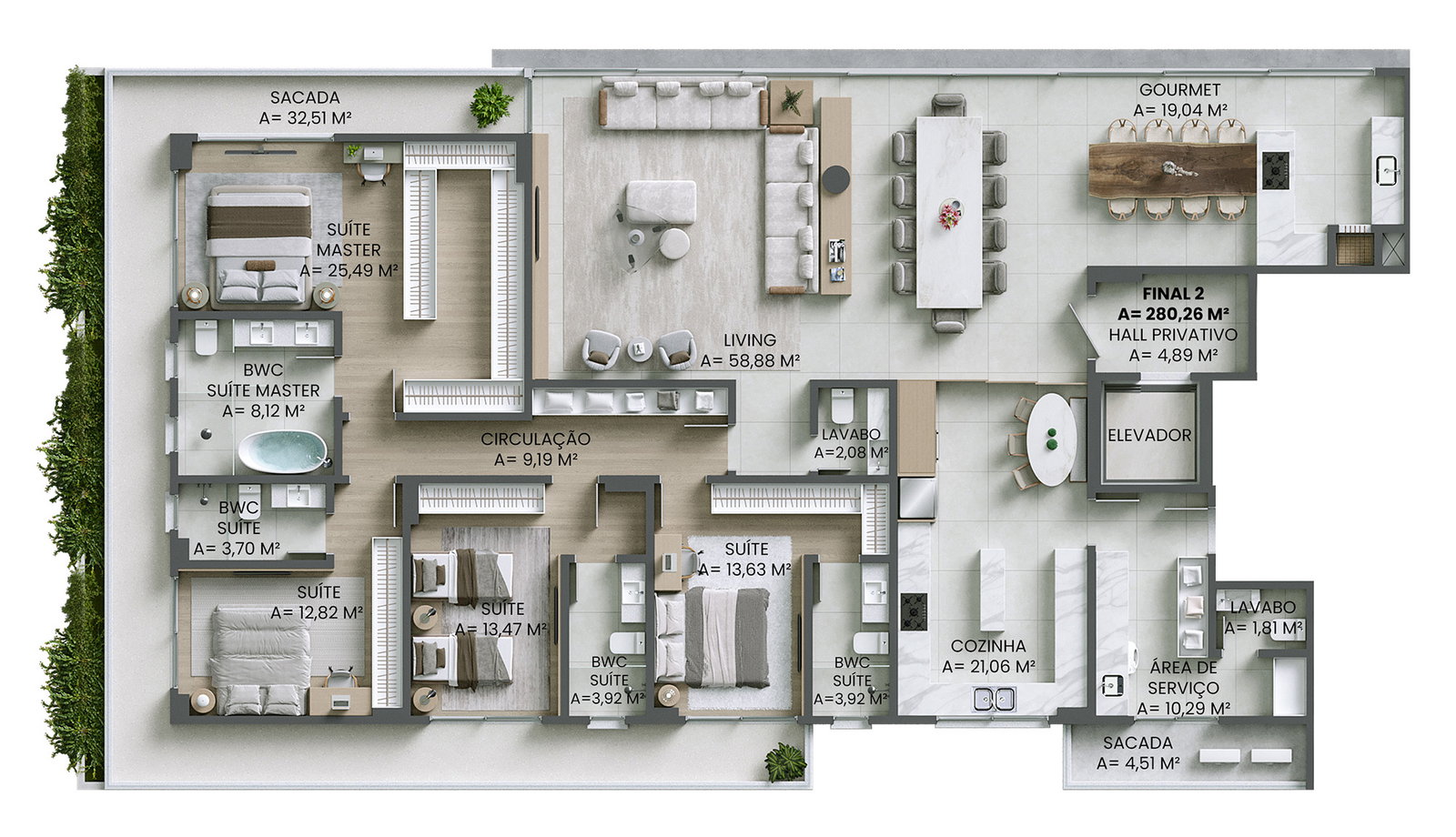 Planta 9 de Brava Concetto