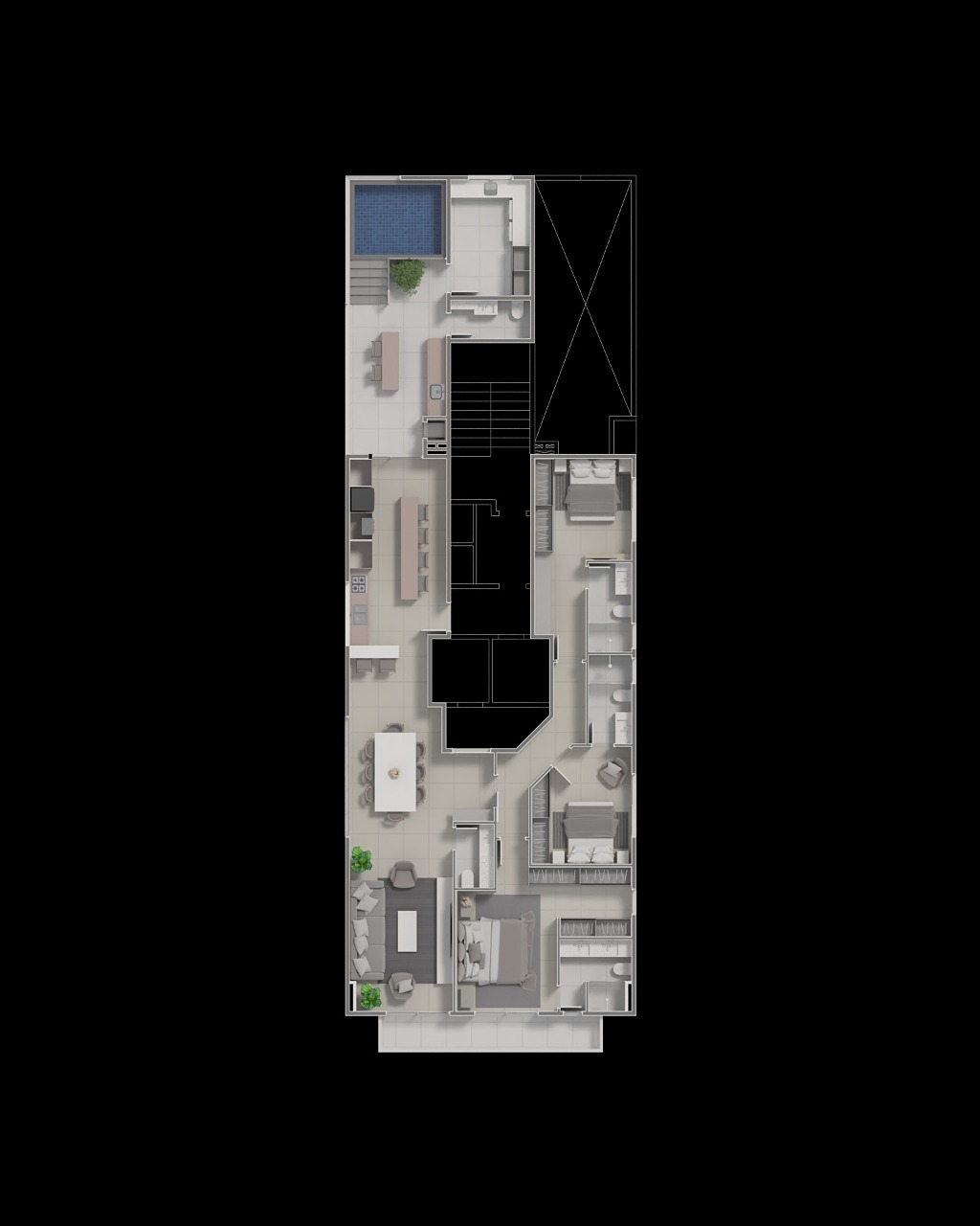 Planta 4 de Roeder Residence