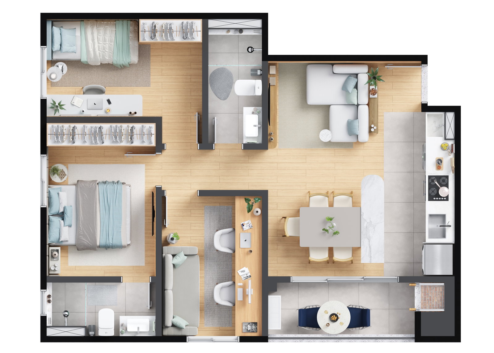 Planta 3 de Barra Home Resort
