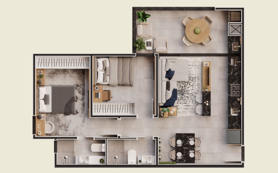Planta 2 de Riverside Residence
