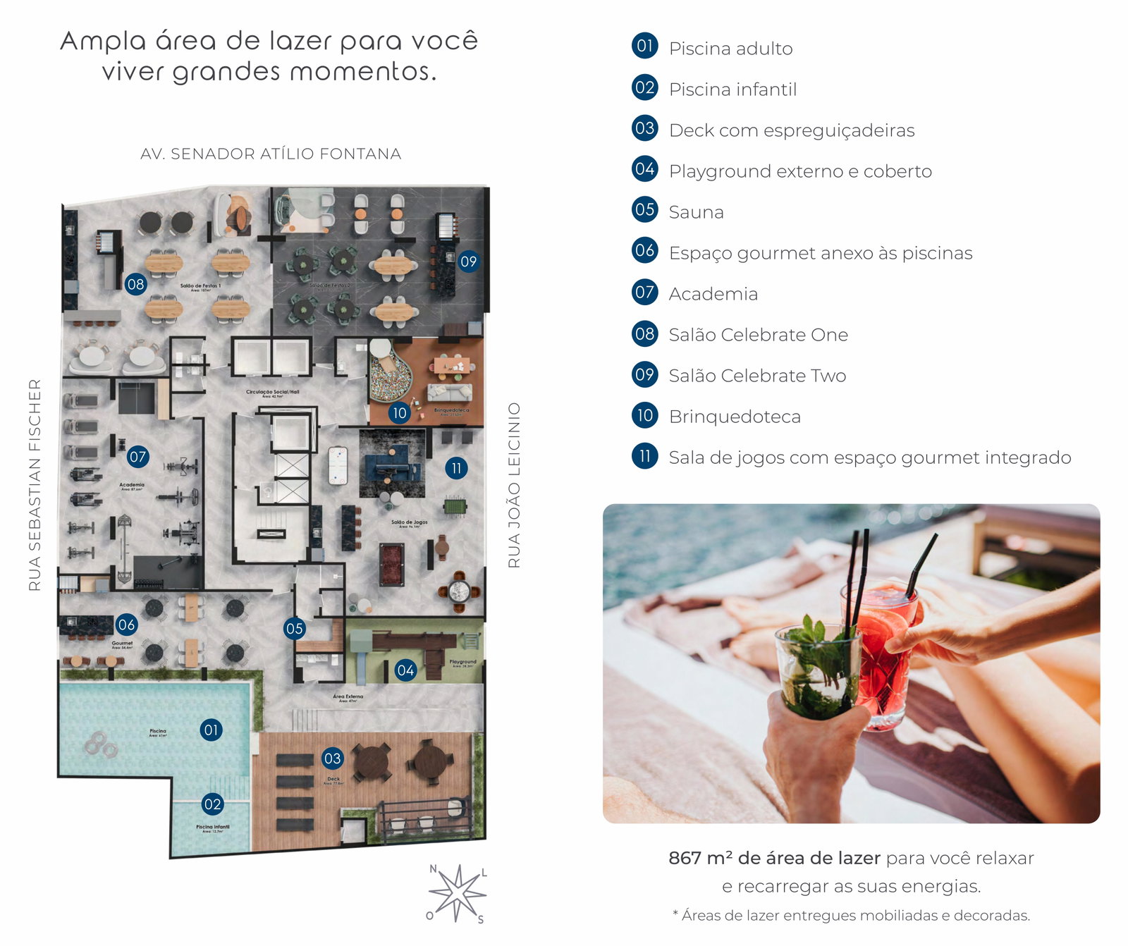 Planta Lazer do Hudson Park