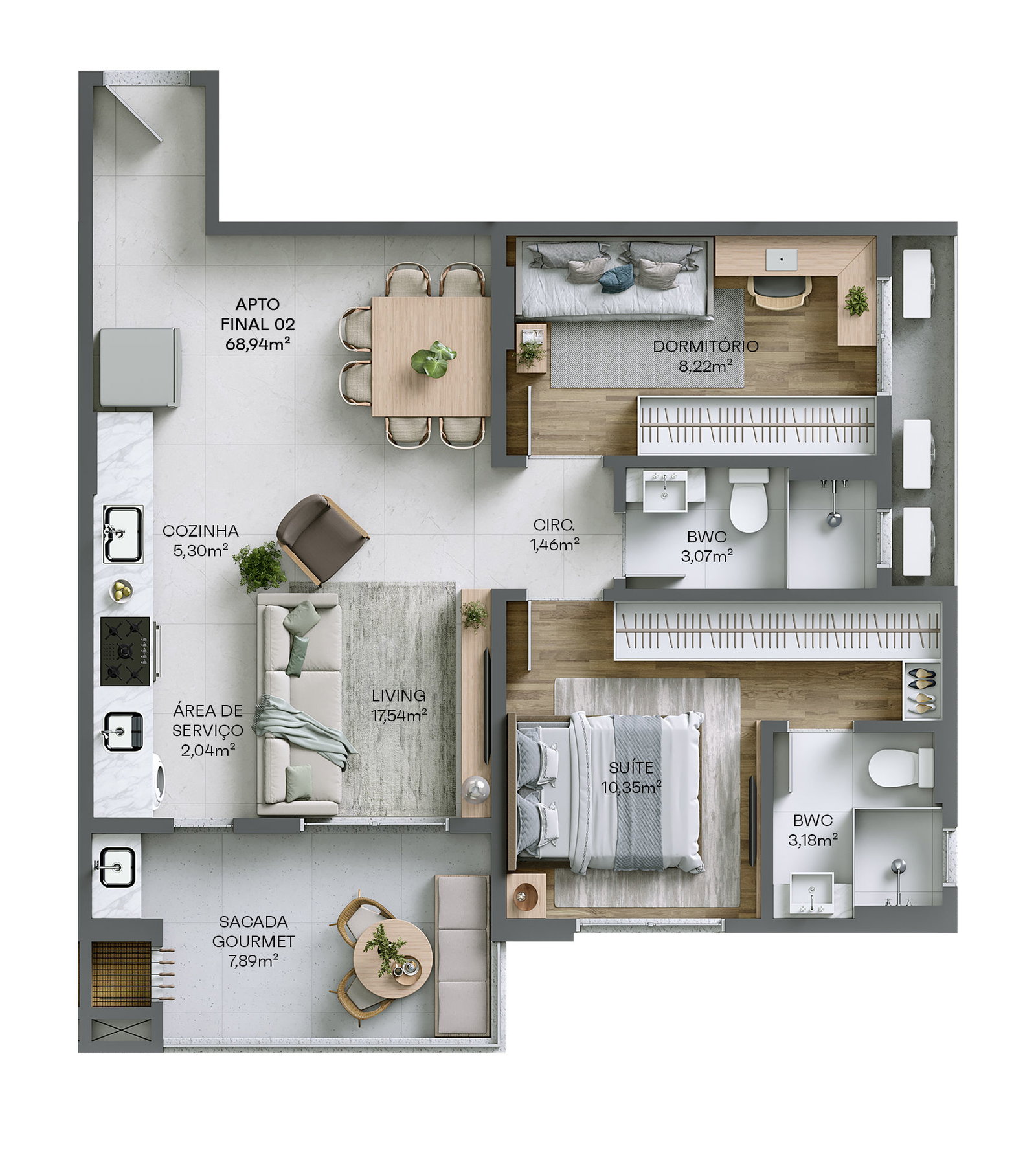 Planta 4 de Residencial Living 360