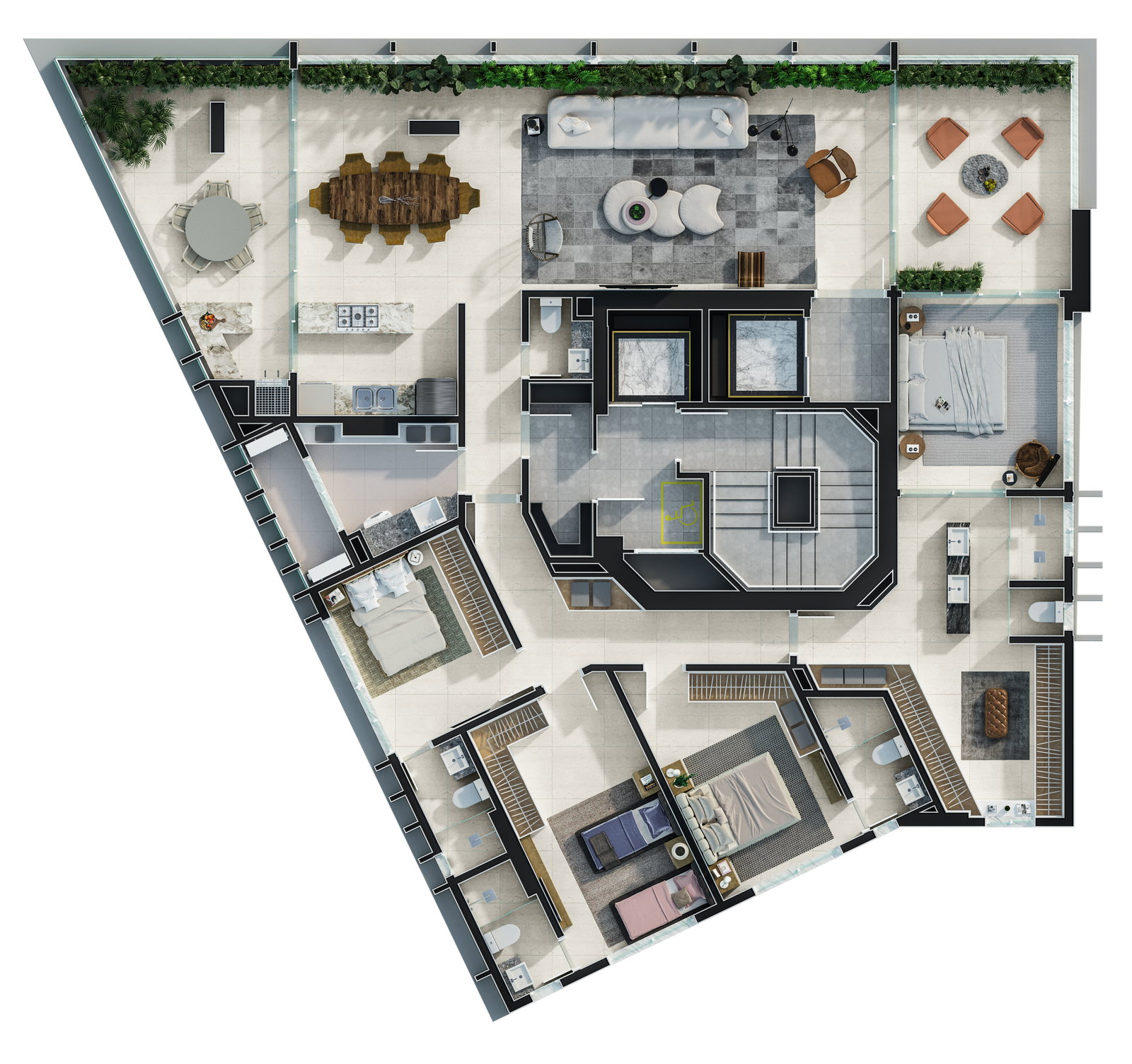 Planta 4 de Sunstar Ocean Tower