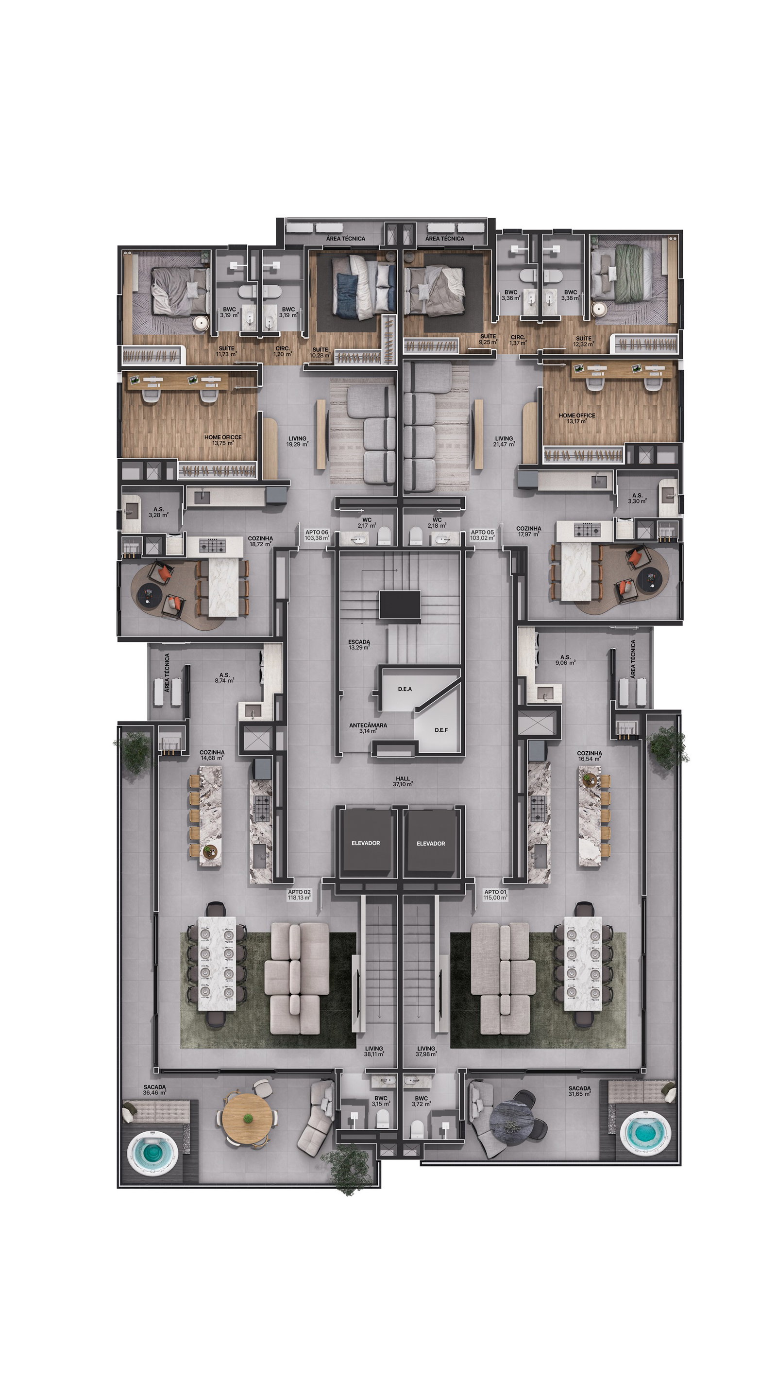 Planta 1 de Porto Cerro