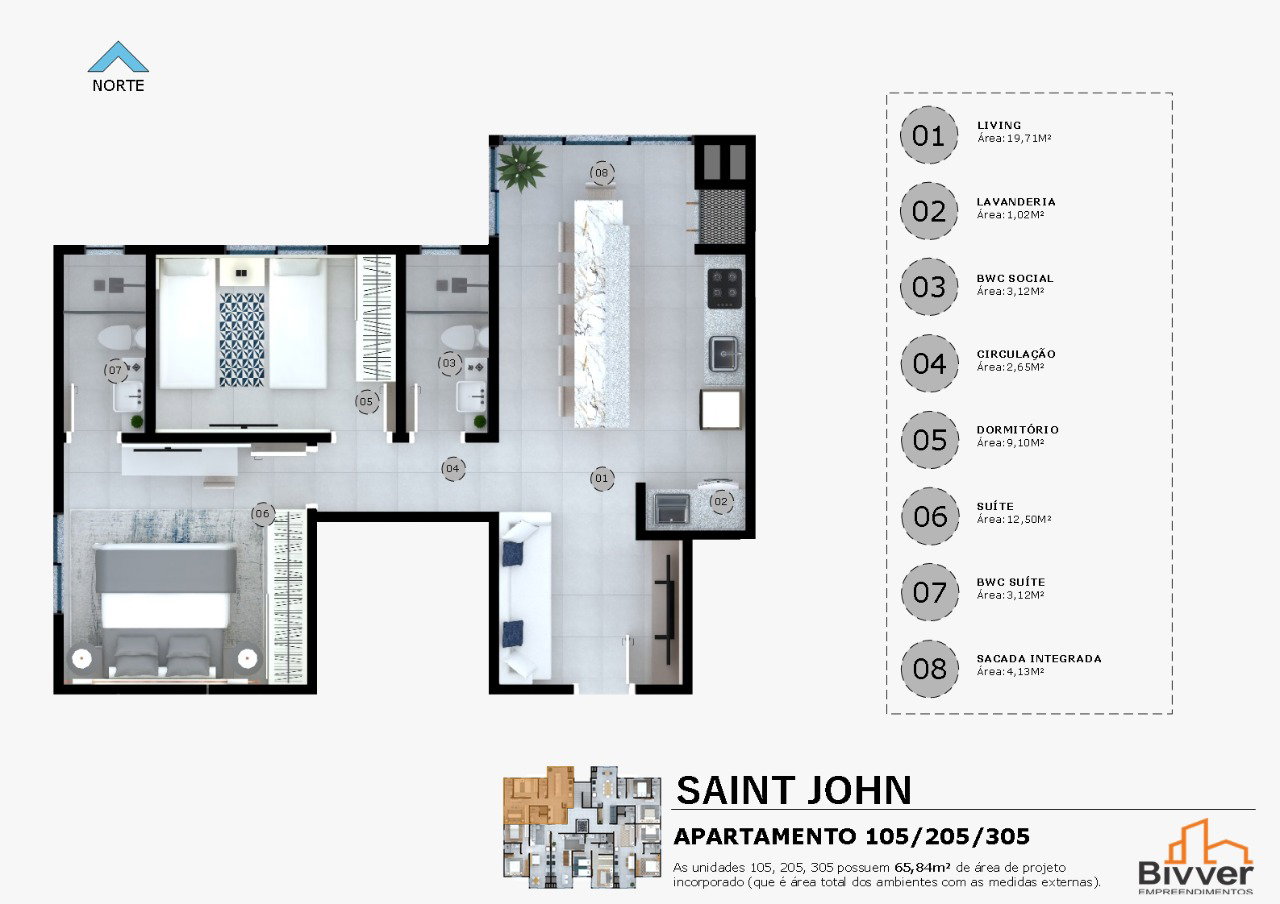 Planta 17 de Residencial Saint John