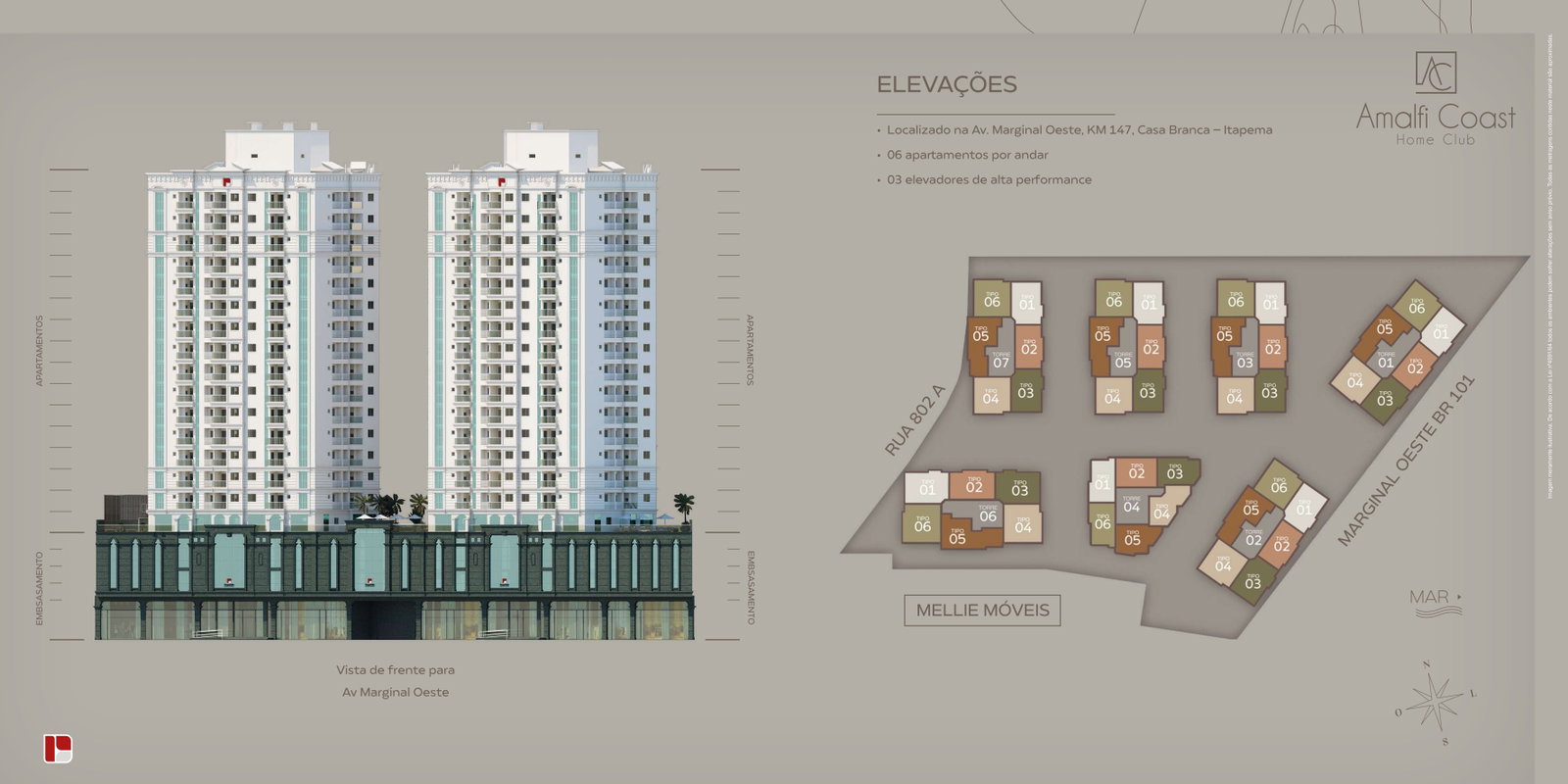 Planta 1 de Amalfi Coast Home Club