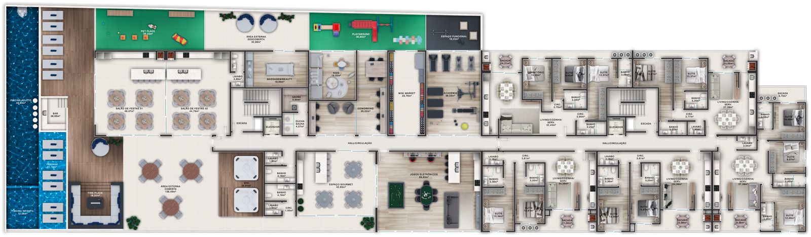 Planta 3 de Palm Beach Home Club