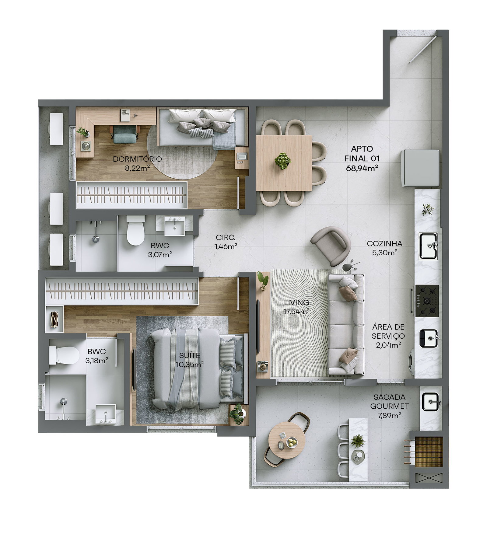 Planta 3 de Residencial Living 360