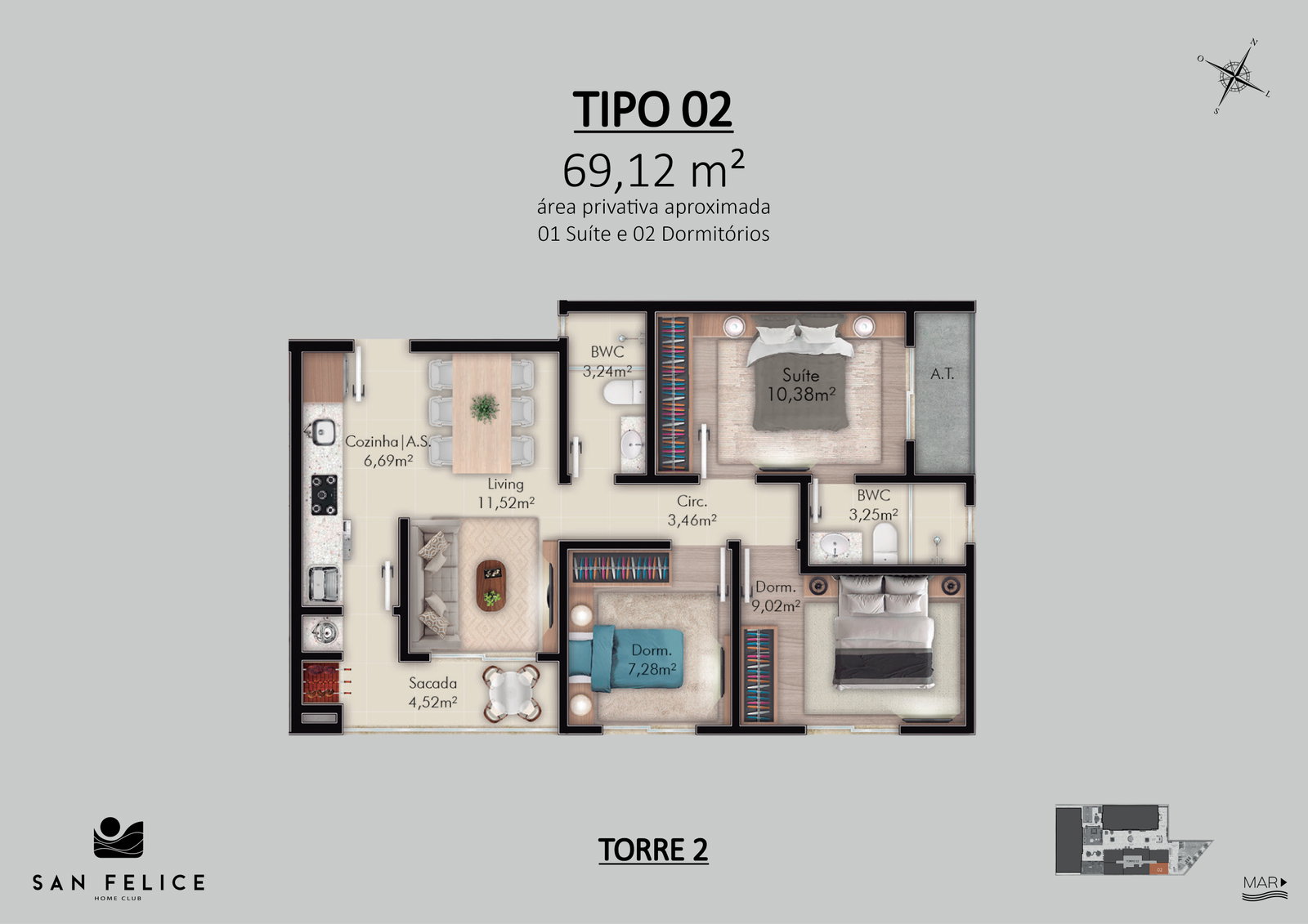 Planta 14 de San Felice Home Club