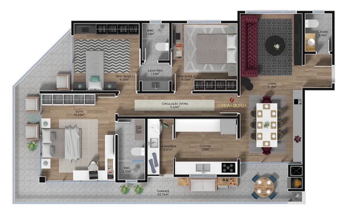 Planta 1 de Serenity Tower