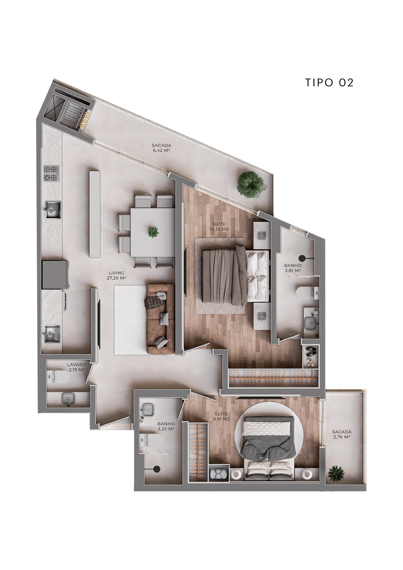 Planta 5 de Atrium Fazenda