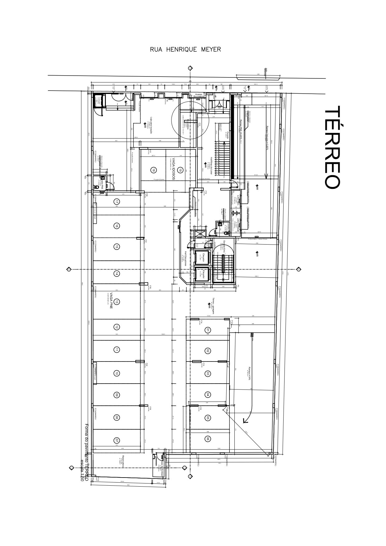 Planta Garagem · Térreo do HighLine
