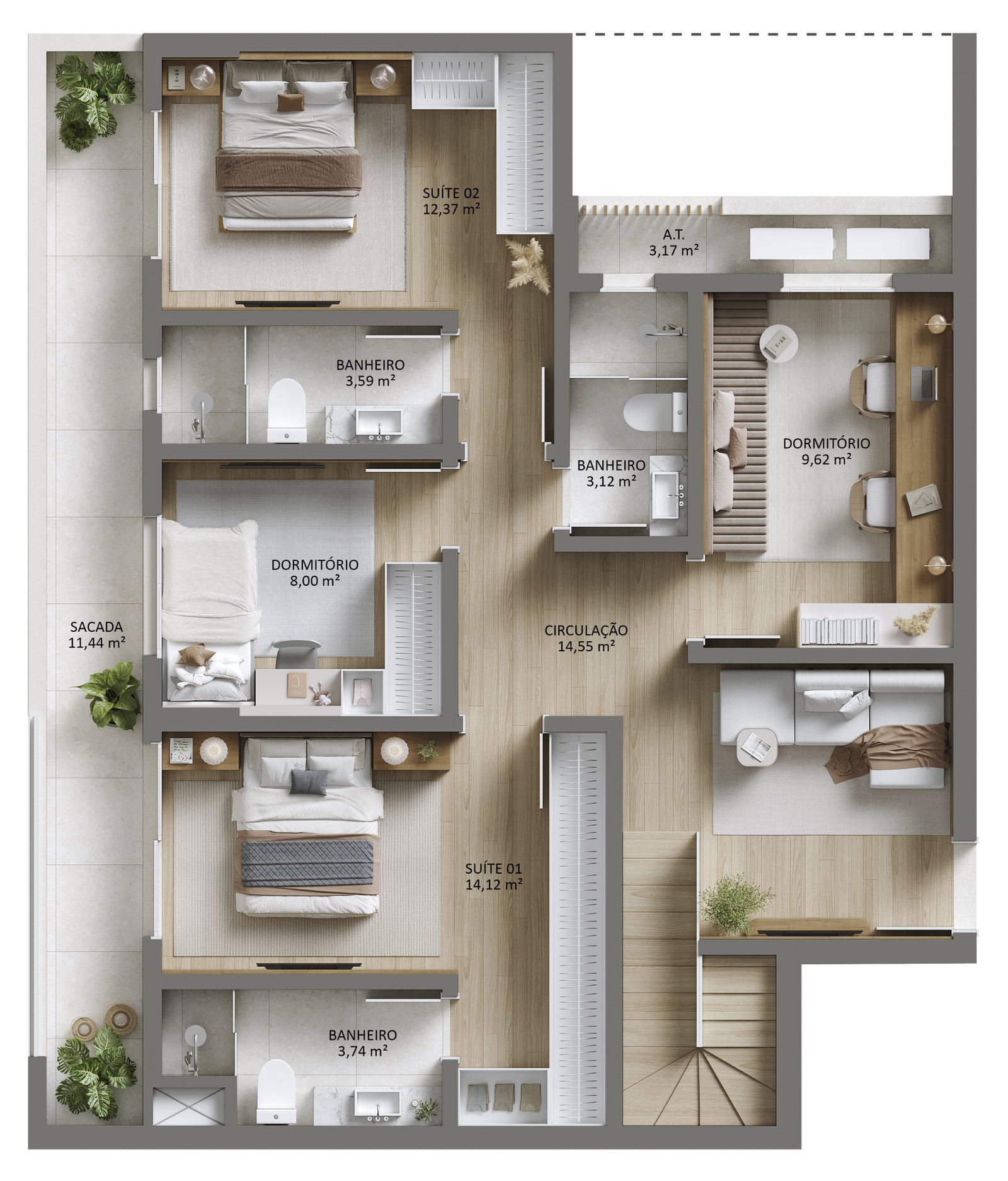 Planta 4 de Residencial Duque 375