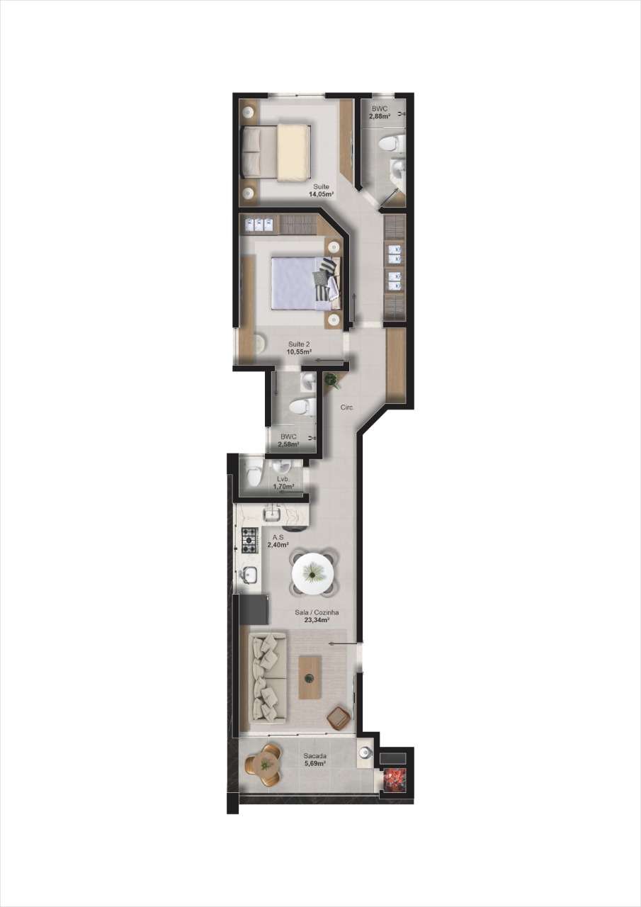 Planta 1 de Monnet Residence