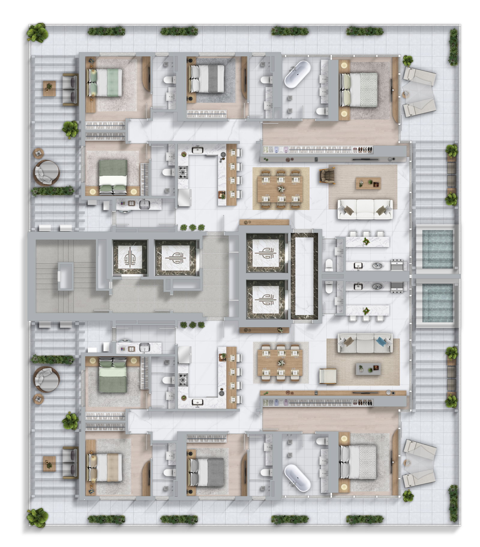 Planta 1 de Boreal Tower