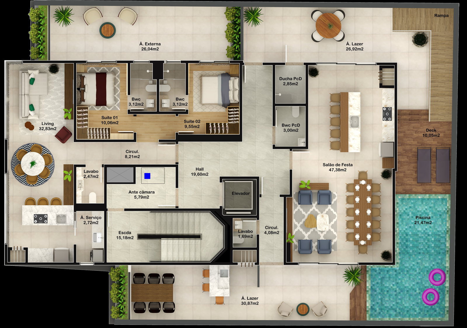 Planta 3 de Siesta Beach Residence