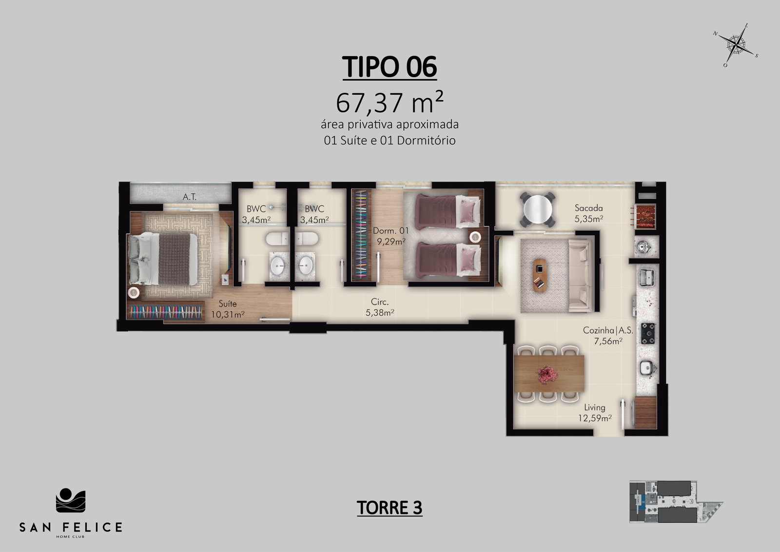 Planta 5 de San Felice Home Club