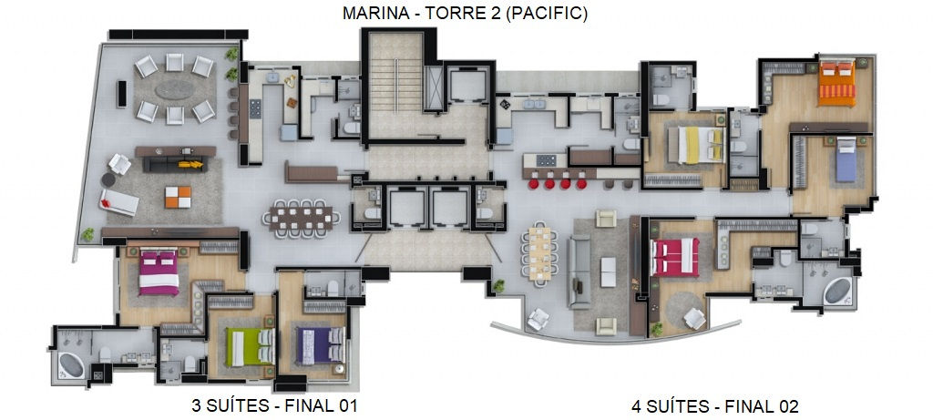 Planta 1 de Marina Beach