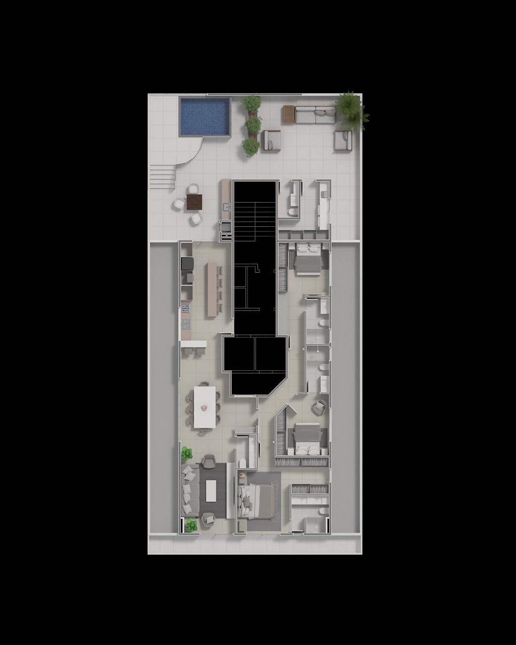 Planta 2 de Roeder Residence