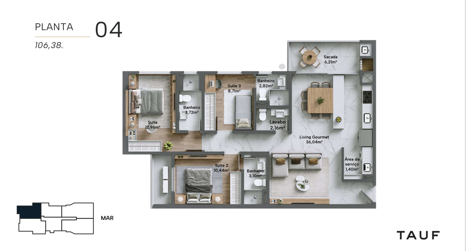 Planta 3 de Momentum Residence