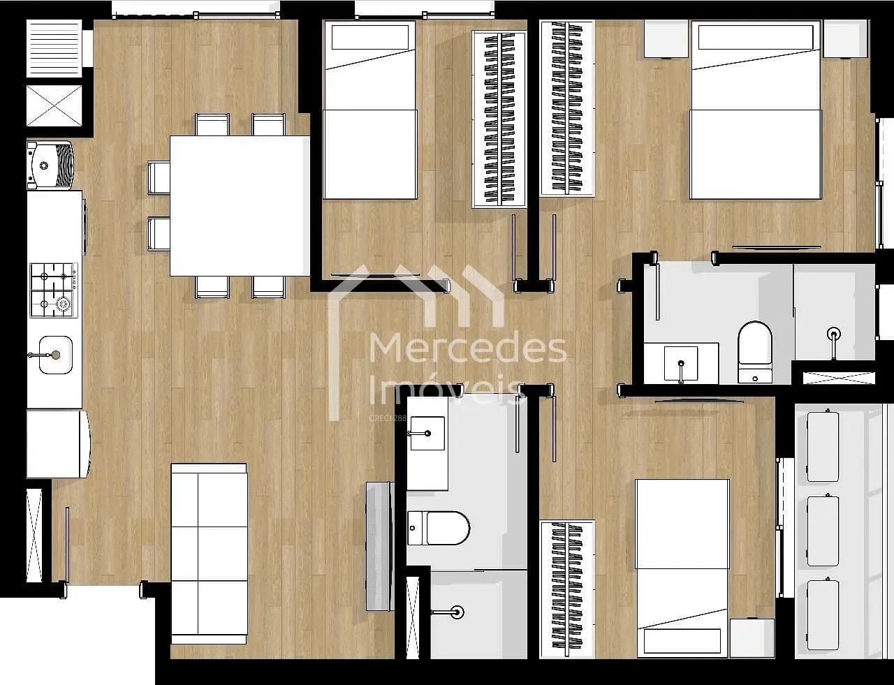 Foto 56 de Apartamento à venda Tipo 3, Cordeiros, Itajaí, SC