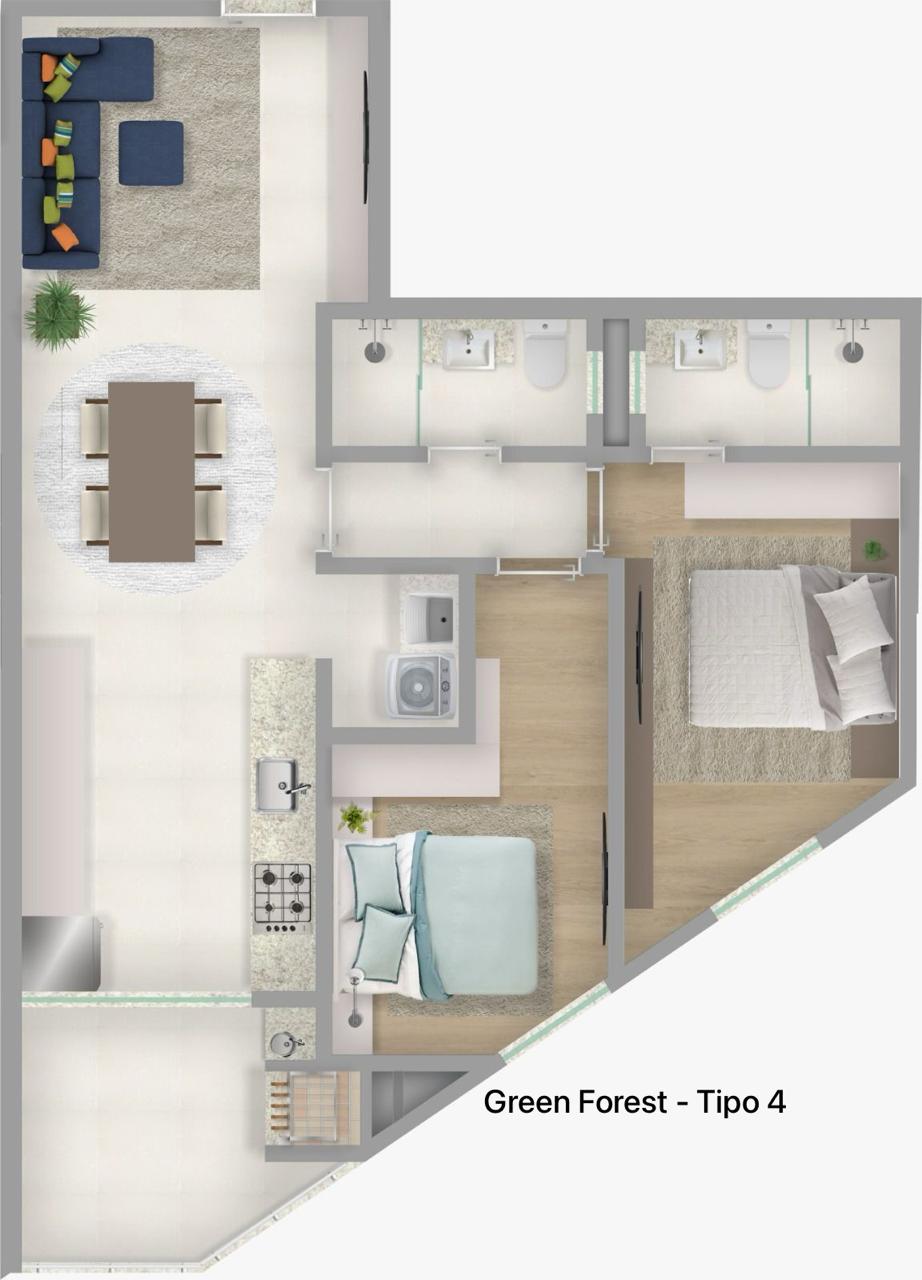 Planta 4 de Green Forest Residence