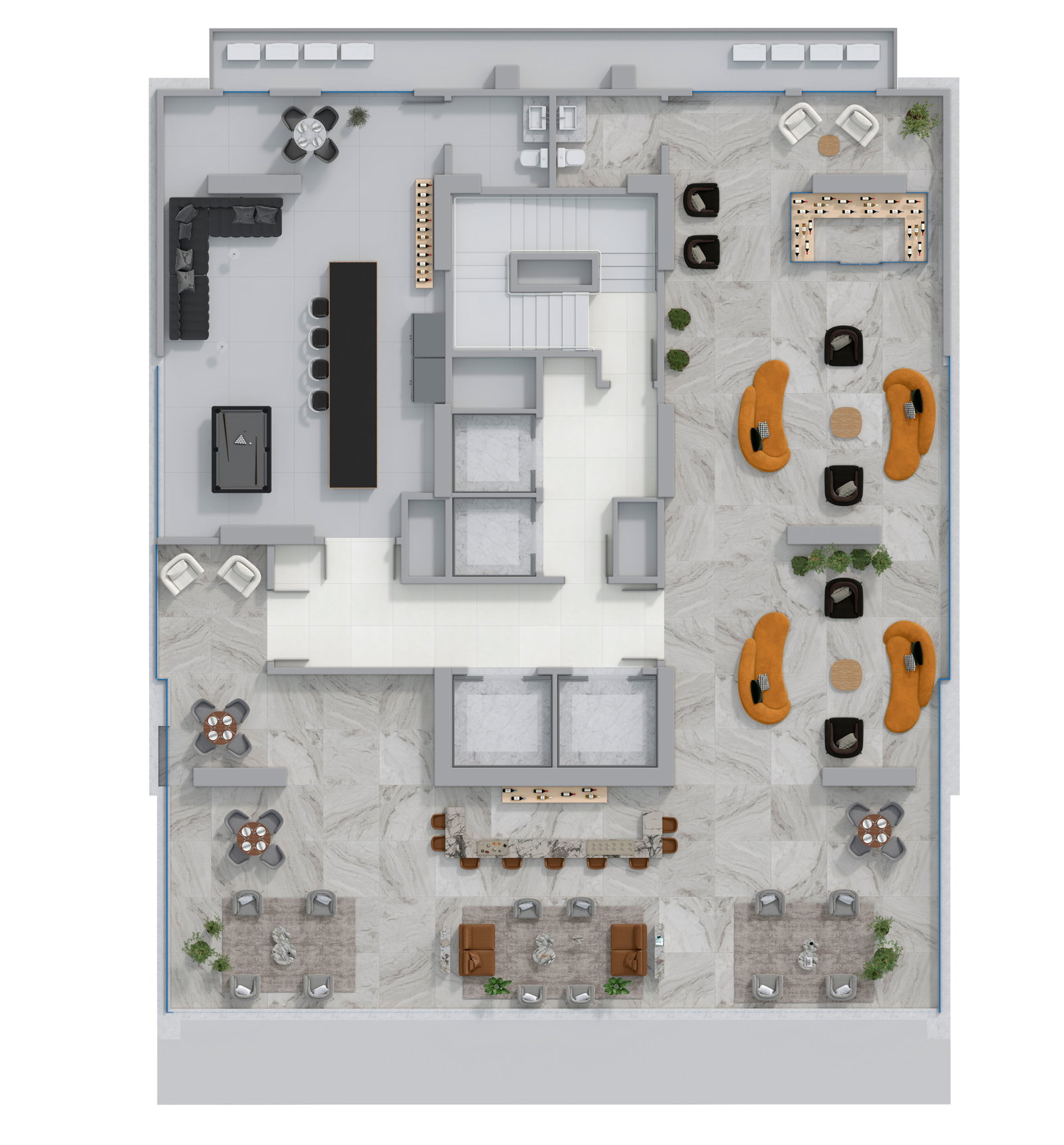 Planta Lazer (3 de 3) do Legacy Vertical Home