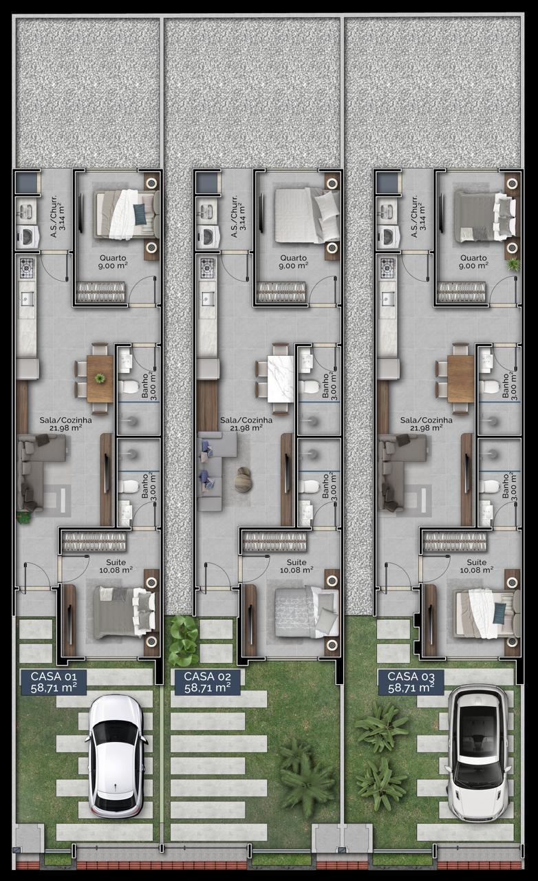 Planta 1 de Residencial Bali
