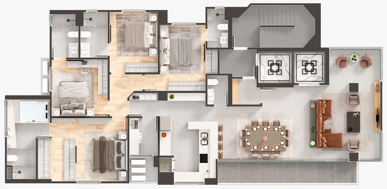 Planta 5 de Sparkling Wine Residence