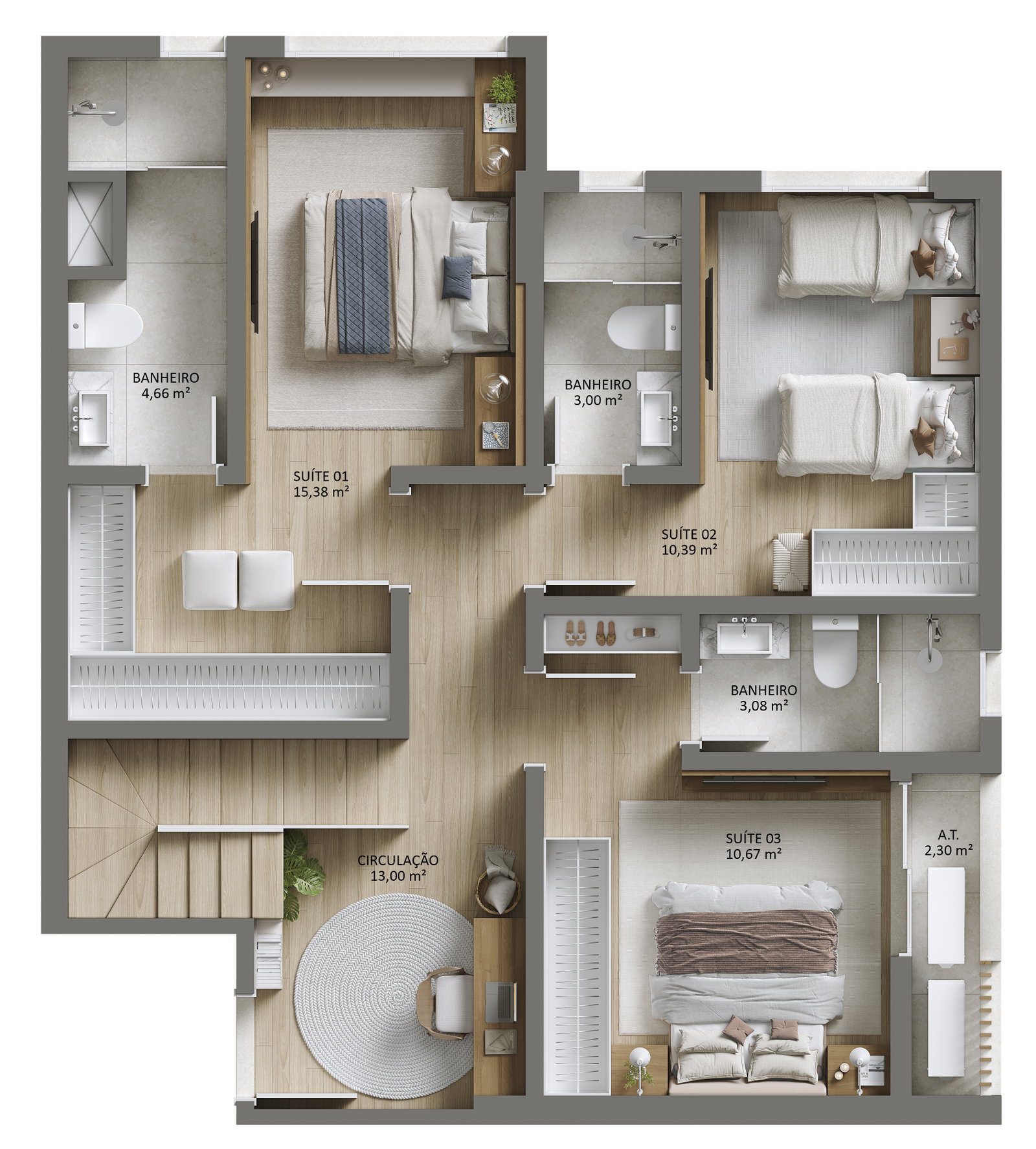 Planta 2 de Residencial Duque 375