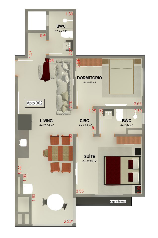 Planta 6 de Residencial Saint John