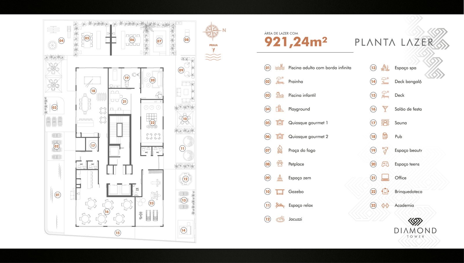 Planta 1 de Diamond Tower