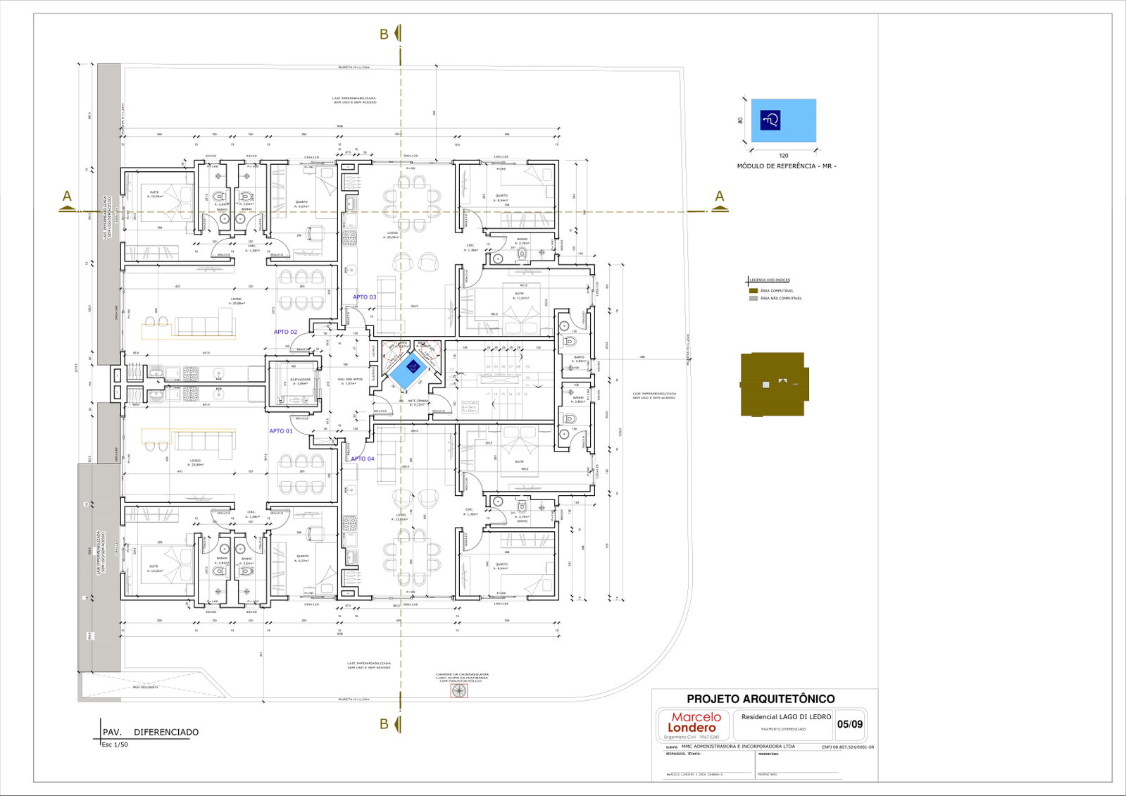 Planta 10 de Residencial Lago di Ledro