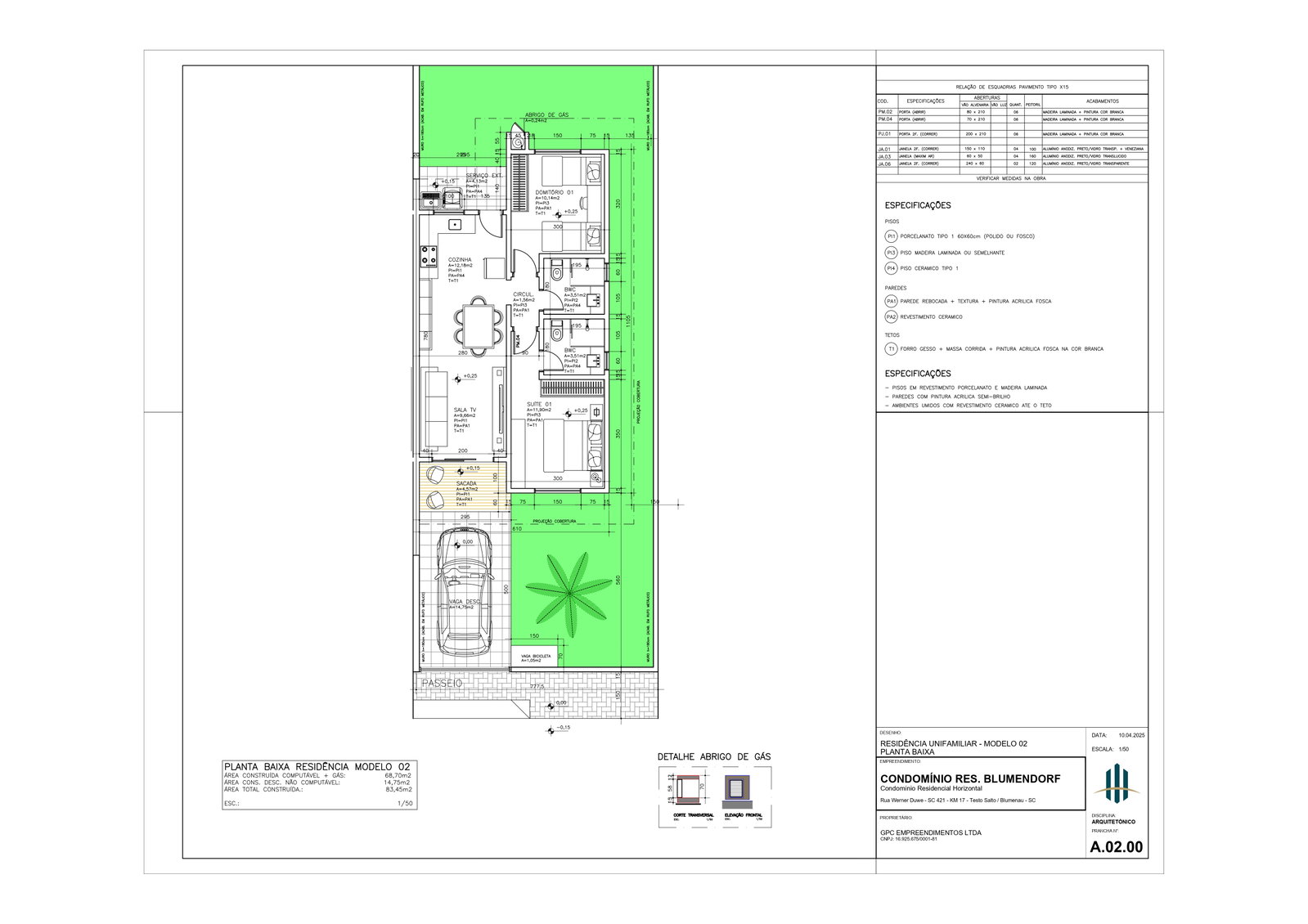 Planta 1 de Blumendorf