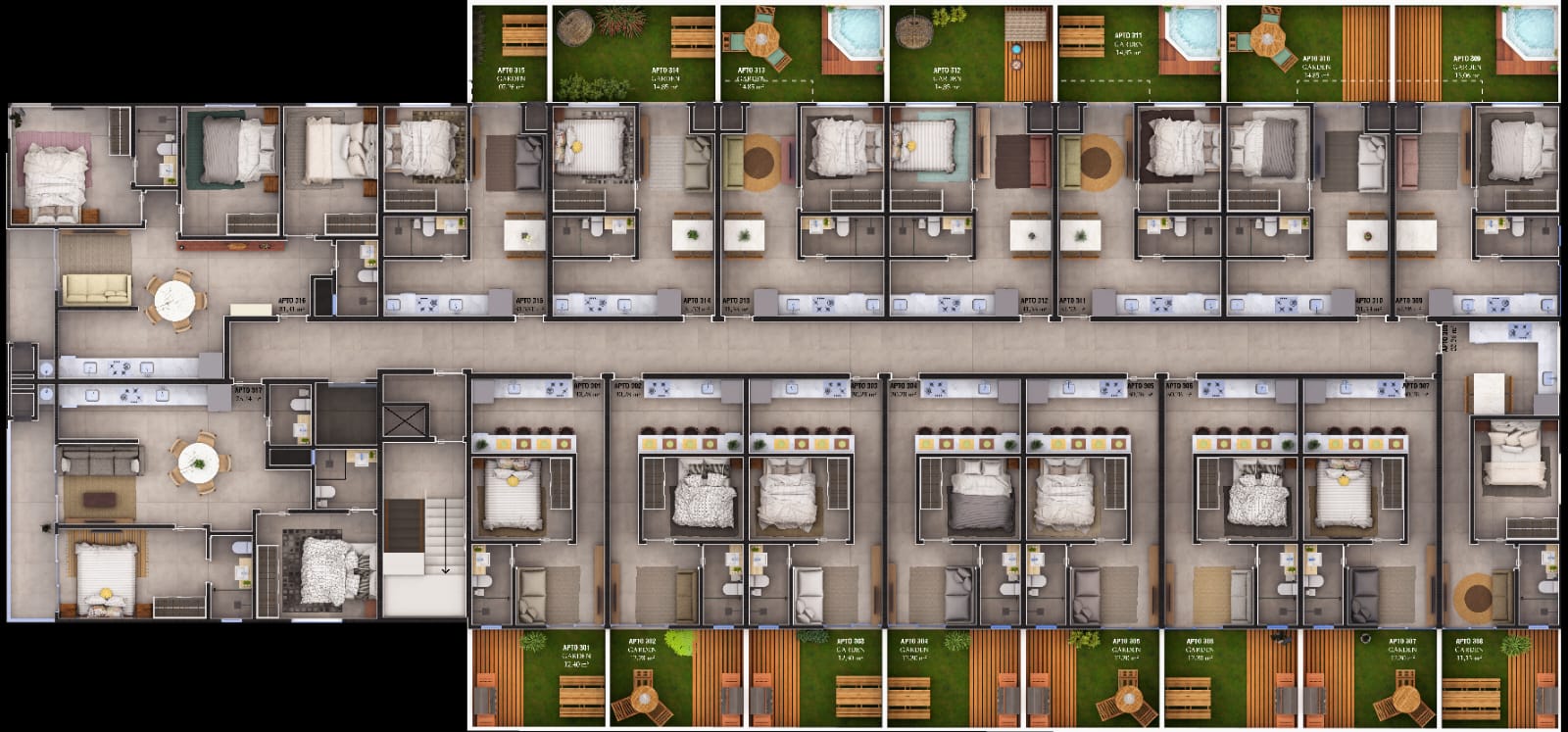 Planta 1 de Residencial Cullinan