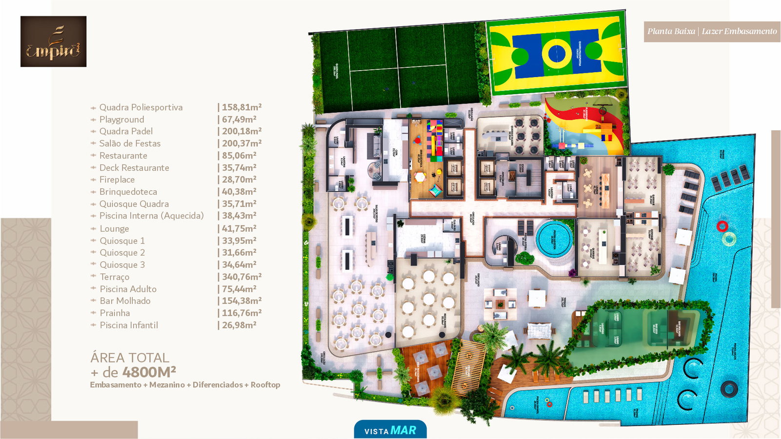 Planta Lazer Embasamento do Empire 234