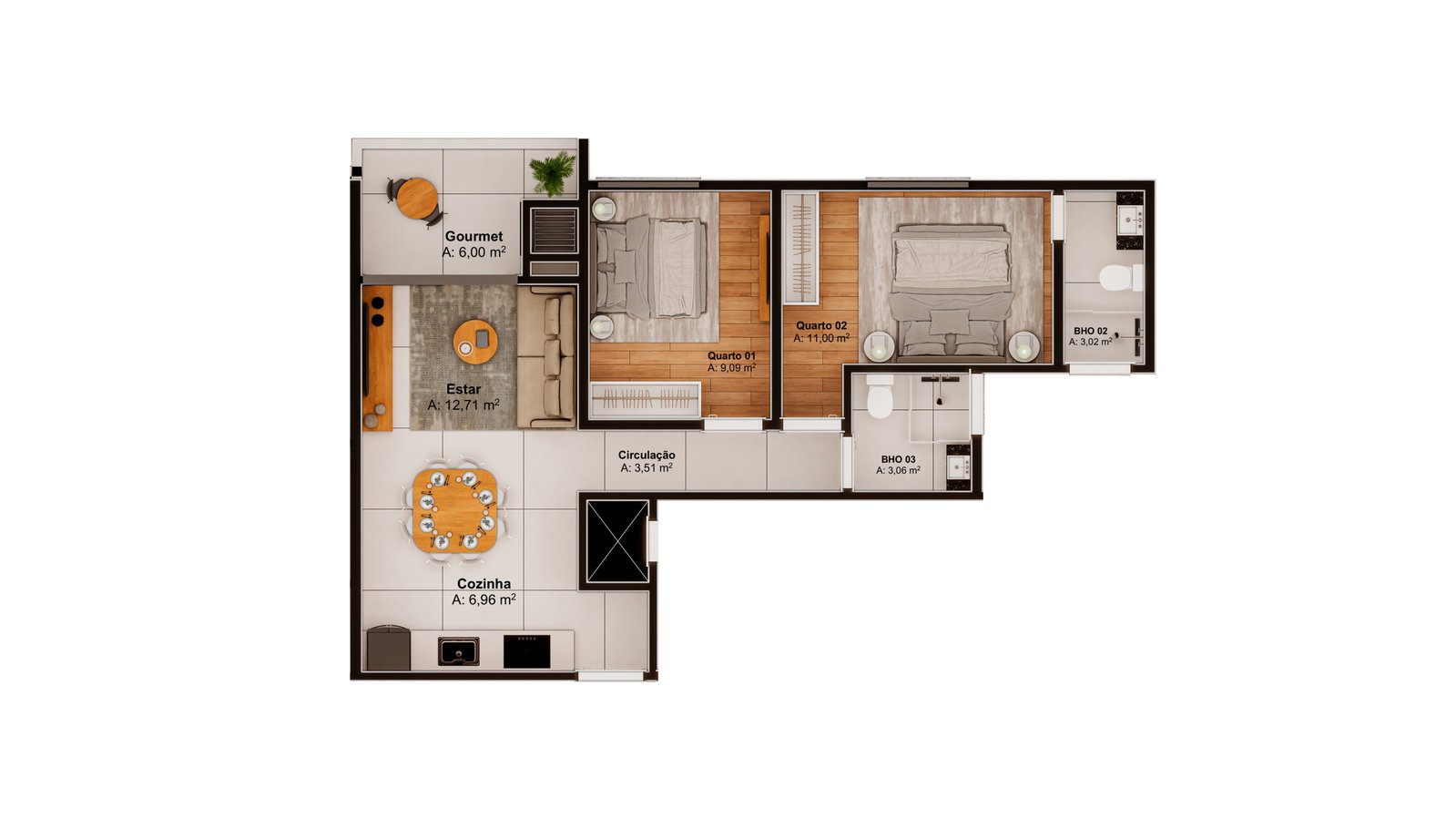 Planta 19 de Arboretto Home Spa