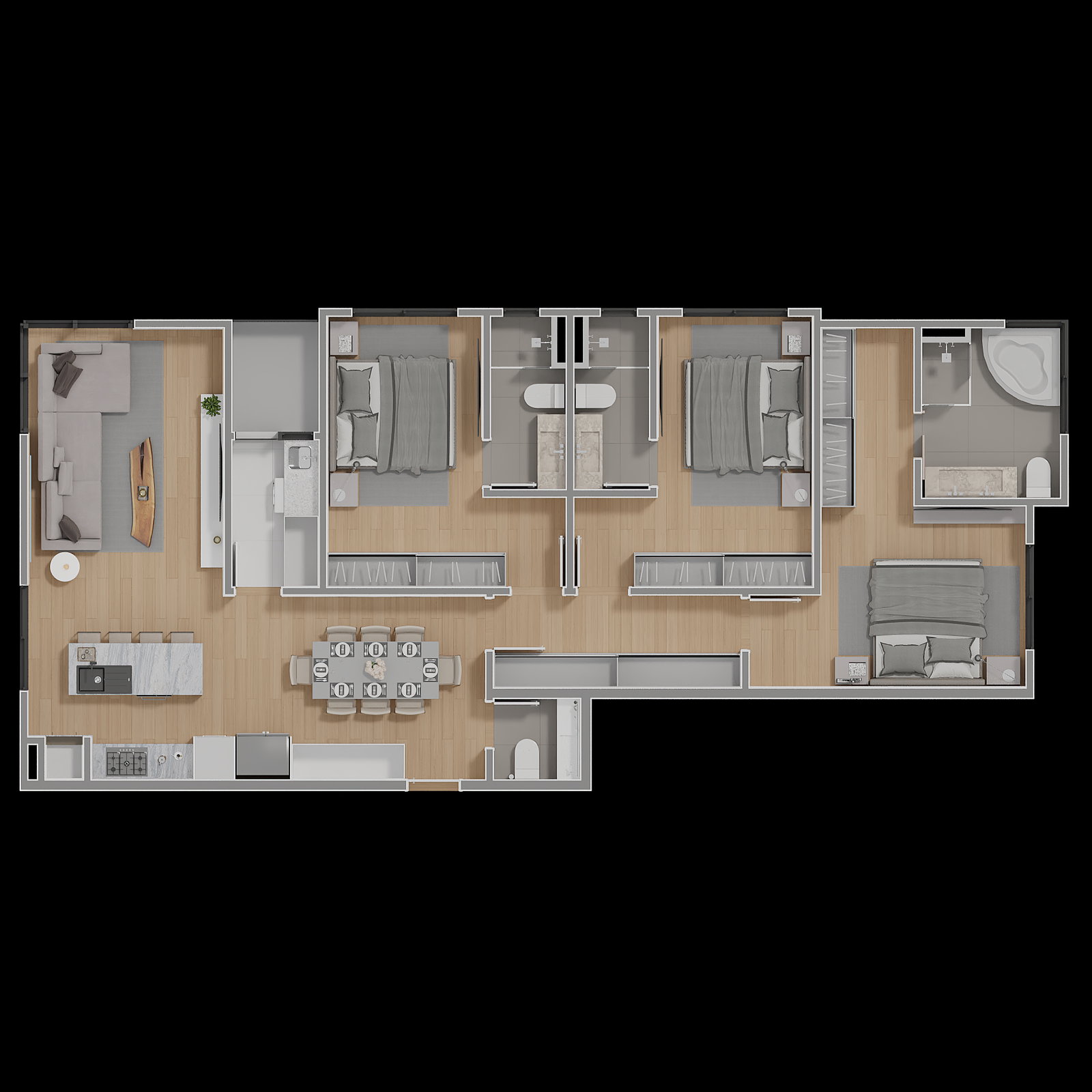 Planta 3 de Hyde Park Residences