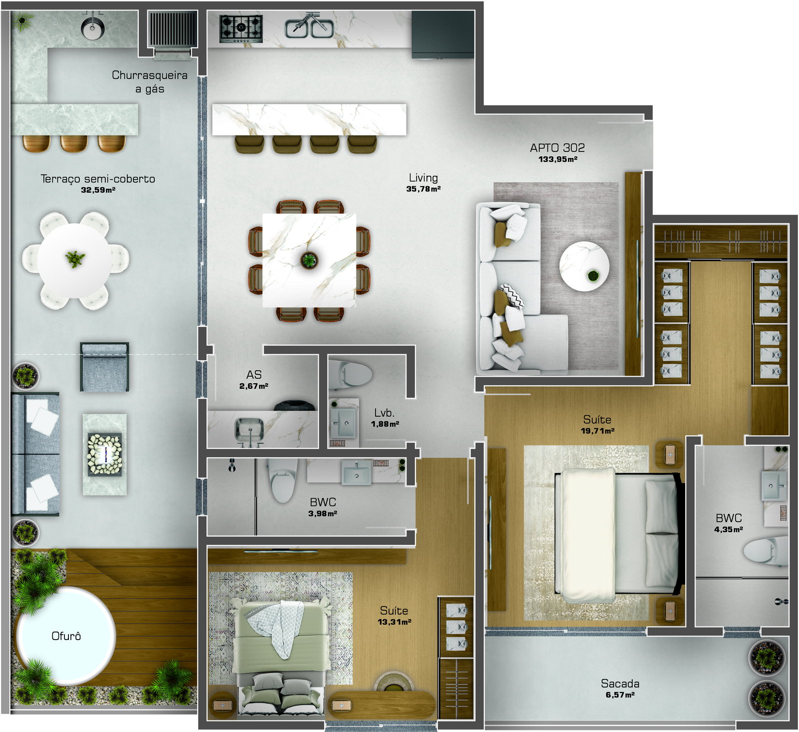 Planta 3 de Residencial Azzurra