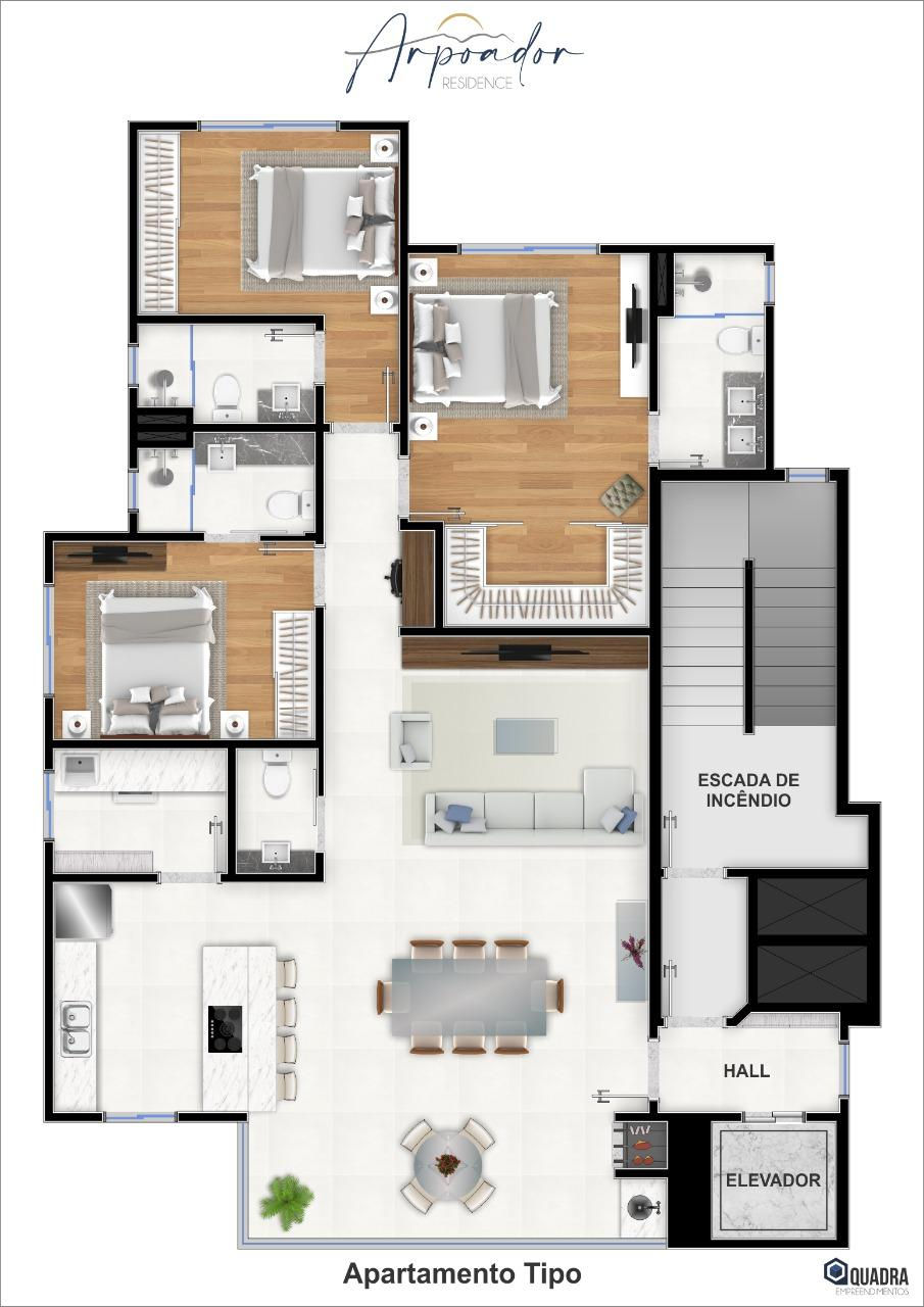 Planta 4 de Arpoador Residence