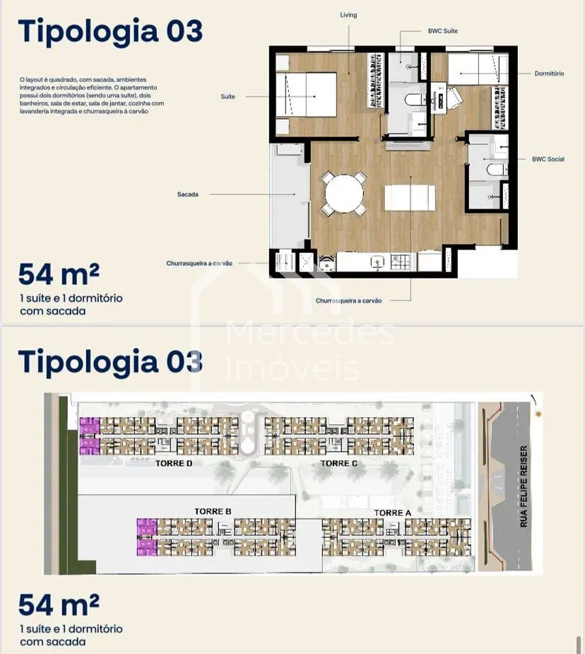 Foto 2 de Apartamento à venda Tipo 3, Cordeiros, Itajaí, SC