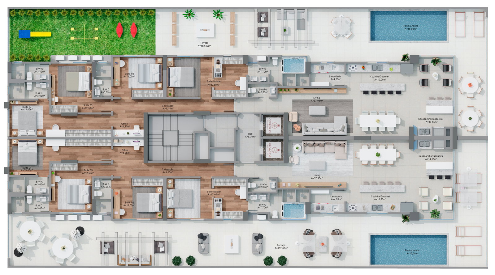 Planta 1 de George VI