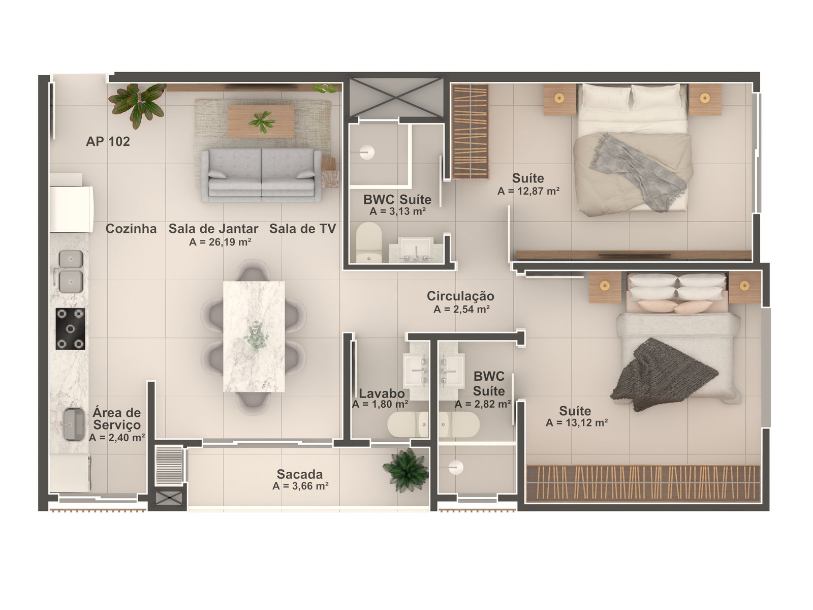 Planta 8 de Residencial Bartolomeu