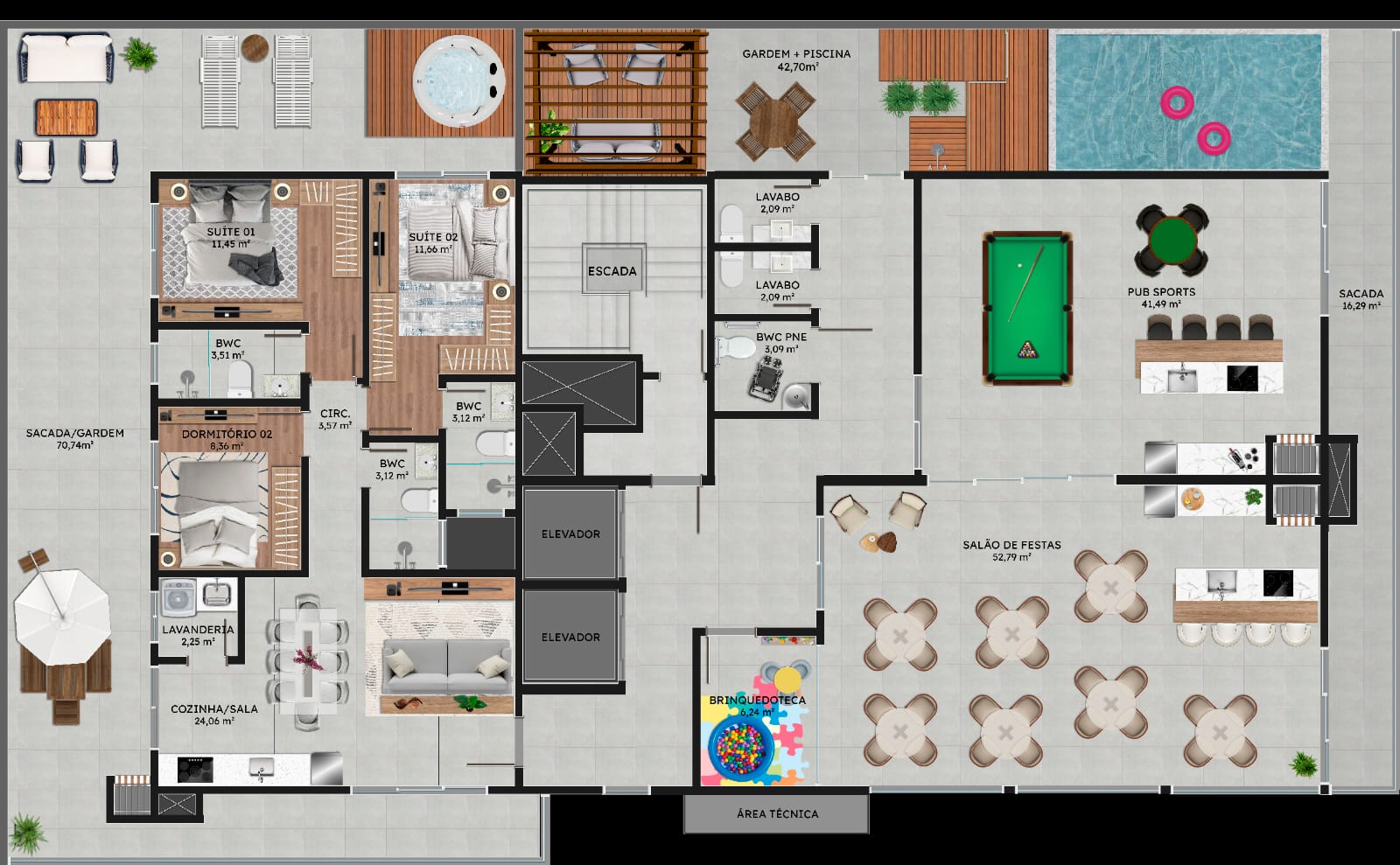 Planta 5 de Mont Blanc Residence