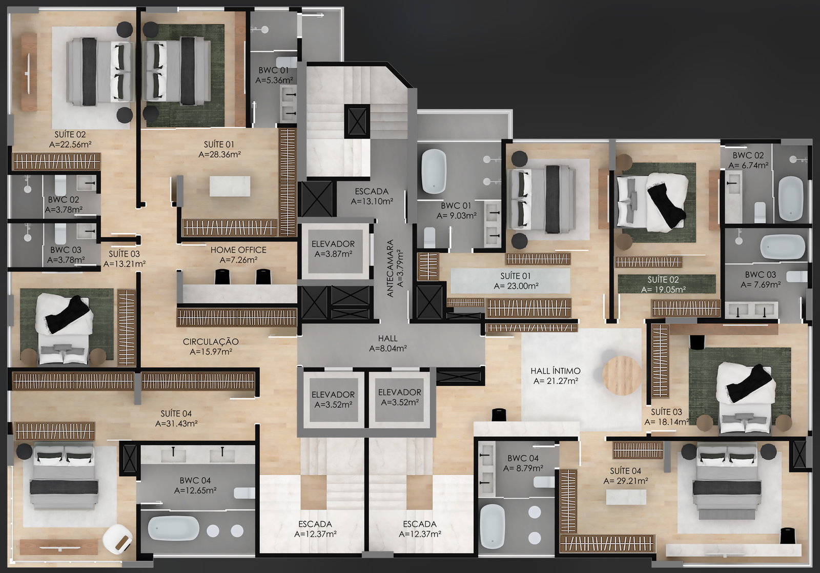 Planta 5 de Las Salinas Residences