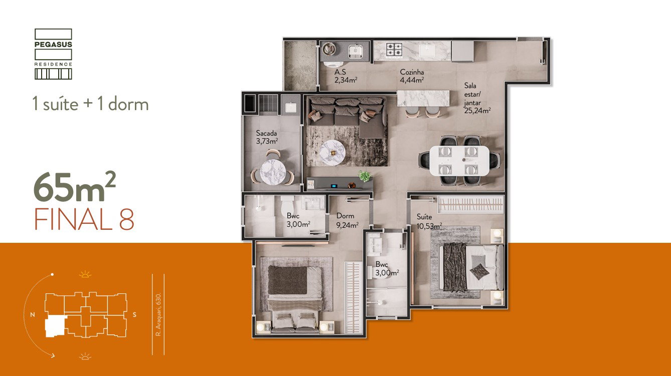 Planta 10 de Pegasus  Residence