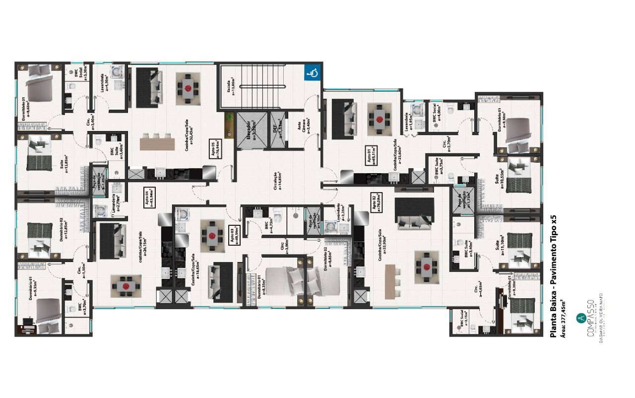 Planta 6 de Residencial Santorini